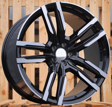 Indlæs billede til gallerivisning R21x9.5 5X112 ET 37 66.6 FE246 Black Polished (MB) For BMW