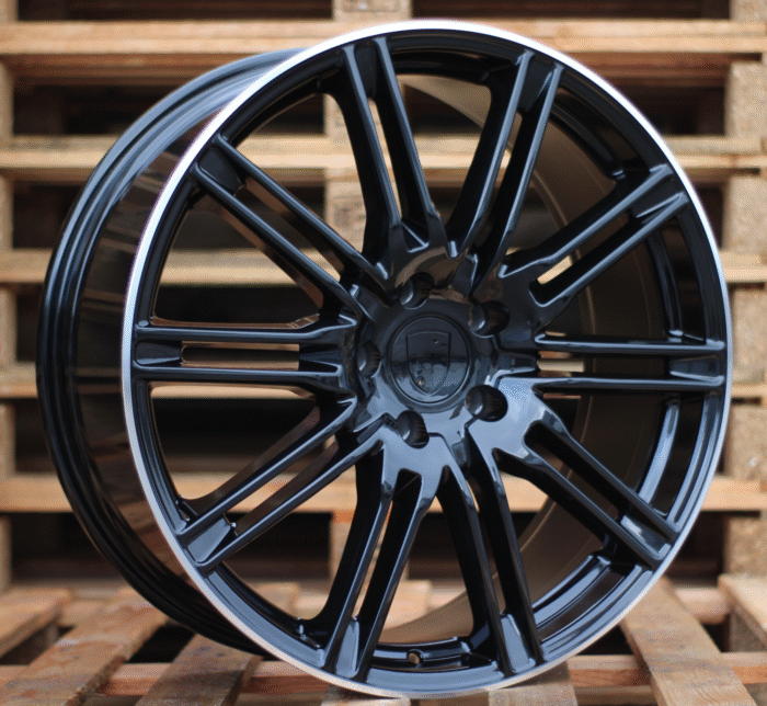 R21x10 5X130 ET 50 71.6 BY476 Black+Polished Lip (BLPL) For PORCH (P+Z6)