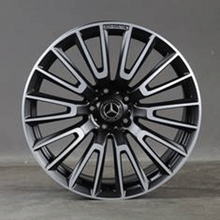 Indlæs billede til gallerivisning R22x10 5X130 ET 36 84.1 F1070 Black Polished (MB) For MER (P1) (HYBRID FORGED)