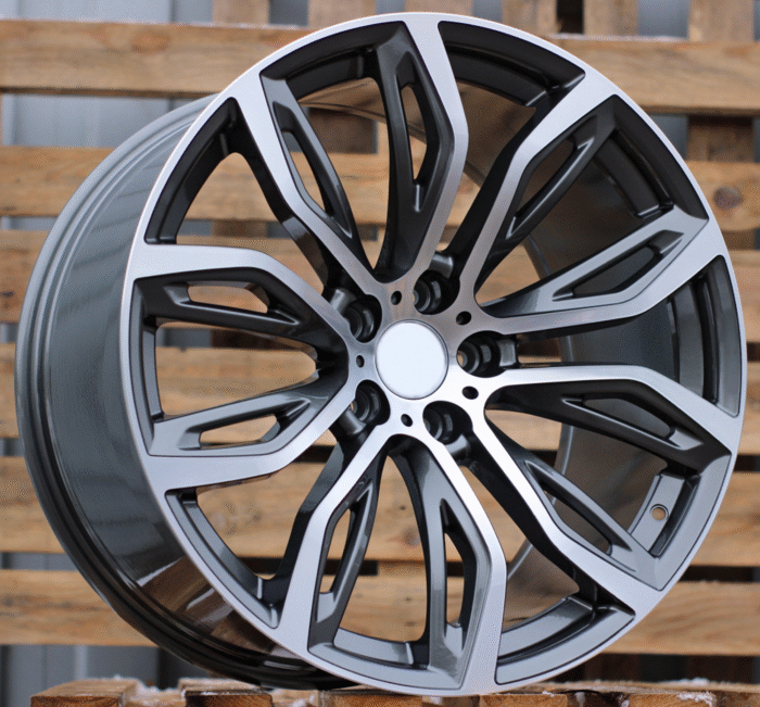 R21x10.5 5X120 ET 45 74.1 A5040 Grey Polished (MG) For BMW