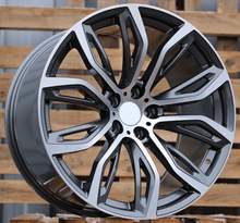 Indlæs billede til gallerivisning R21x10.5 5X120 ET 45 74.1 A5040 Grey Polished (MG) For BMW