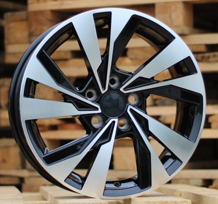 R15x6 5X100 ET 40 57.1 XE277 Black Polished (MB) For VW (R)