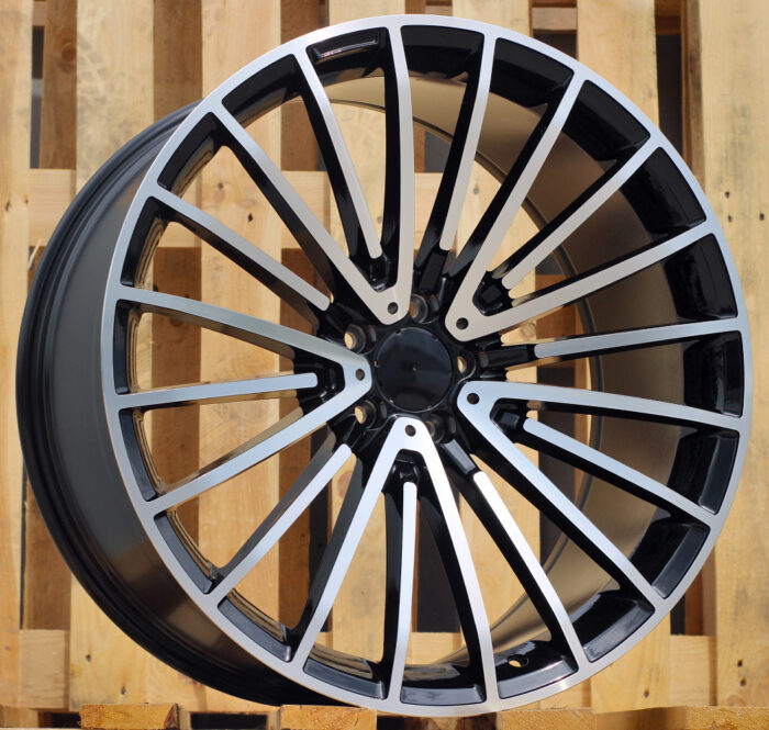 R21x9 5X112 ET 34 66.6 MR532 (BY1779) Black Polished (MB) For MER (P+Z1) (Rear+Front)