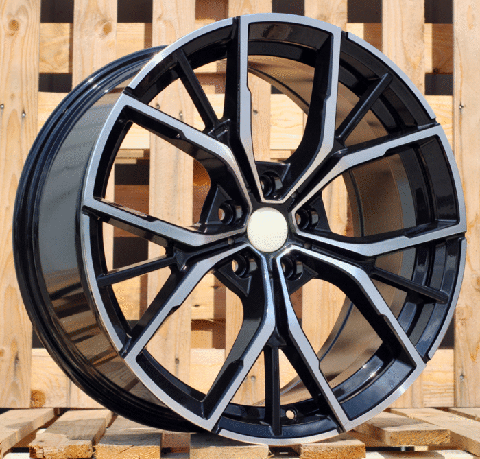 R19x8 5X112 ET 30 66.6 B1667 Black Polished (MB) For BMW (Z3) (NEW Model BMW 5 (Rear+Front)