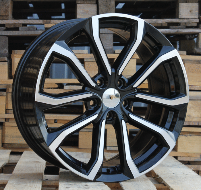 R19x8 5X108 ET 42 67.1 V515 (FE133) Black Polished (MB) For VOLVO (P1)