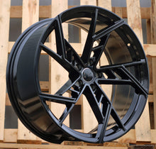 Indlæs billede til gallerivisning R20x9 5X112 ET 20 66.5 I5611 Black (BL) For AUD (P1) (New ABT Style)