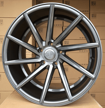 Indlæs billede til gallerivisning R18x9 5X112 ET 35 66.5 B1058 Grey (GR) For RACIN (P2+K3) (LEFT SIDE (Style Vossen)