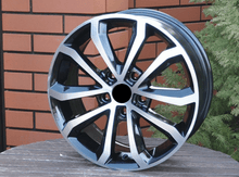 Indlæs billede til gallerivisning R16x6.5 5X112 ET 46 57.1 XF083 Black Polished (MB) For SKODA