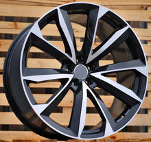 Indlæs billede til gallerivisning R22x10 5X112 ET 26 66.5 B5815 Black Polished+Powder Coating (MBPC) For AUD (K2+P) (New Q7)