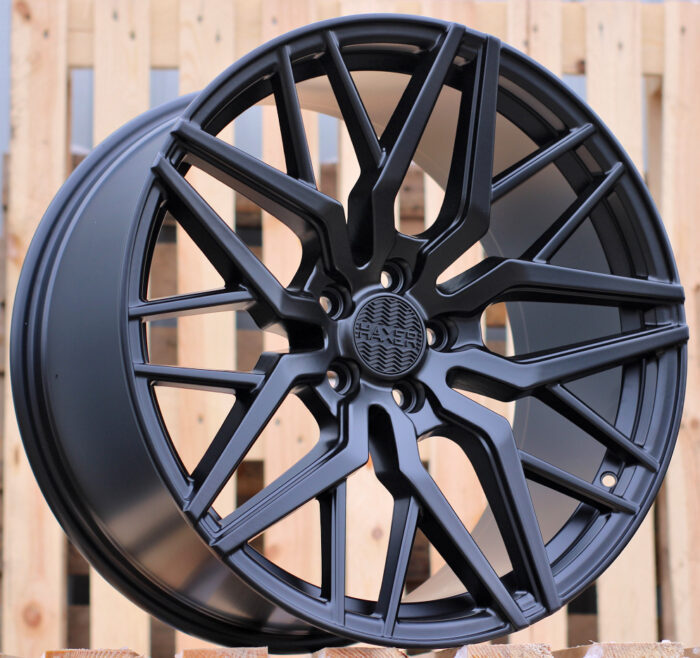 R20x10 5X112 ET 40 66.5 A5478 (HX035) Black Half Matt (BLHM) For HAXER (K7) (Rear+Front OLD CAP)
