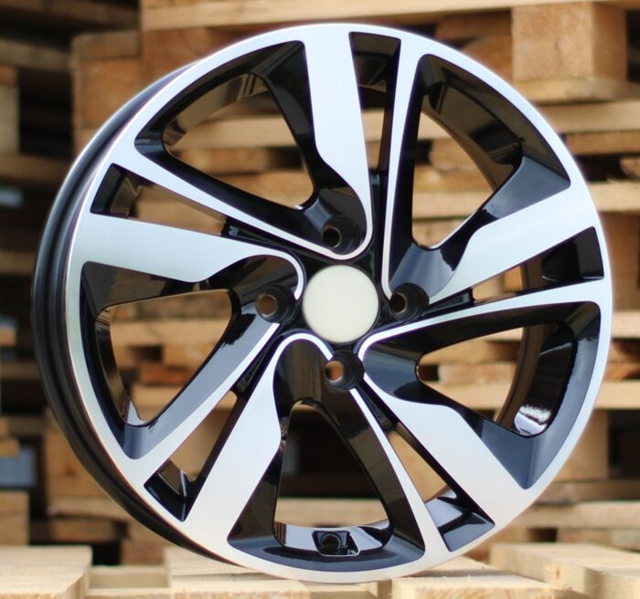 R15x6 4X100 ET 46 54.1 BK813 Black Polished (MB) For HYUND (R)
