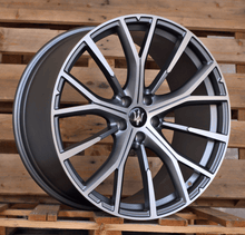 Indlæs billede til gallerivisning R21x9 5X114.3 ET 35 67.1 FB1573 Grey Polished Matt (MGM) For MASER (K7) (FORGED Maserati (Rear+Front)