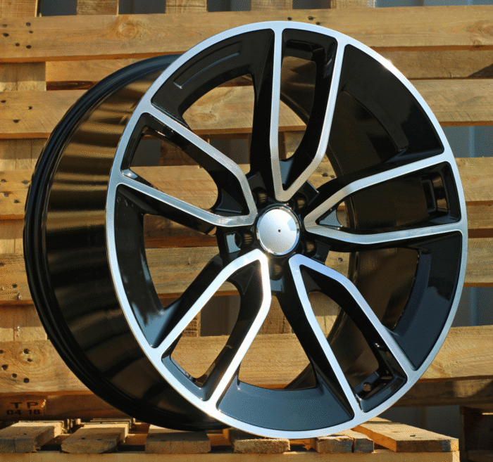 R22x11 5X112 ET 42 66.6 B5949 Black Polished (MB) For MER (P) (New GLS/GLE (Rear+Front)