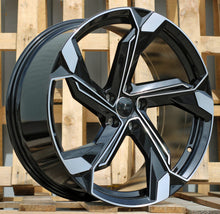 Indlæs billede til gallerivisning R20x9 5X112 ET 30 66.5 Y1201 (IN5633) Black Polished (MB) For AUD (Z5)