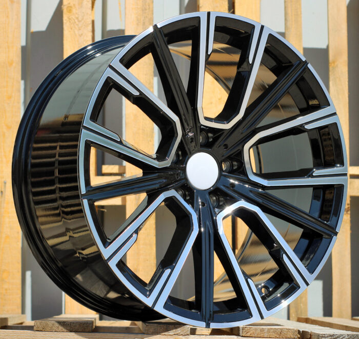 R19x8.5 5X120 ET 25 72.6 B5836 (IN5515) Black Polished (MB) For BMW (K7) (Rear+Front) BMW 7)