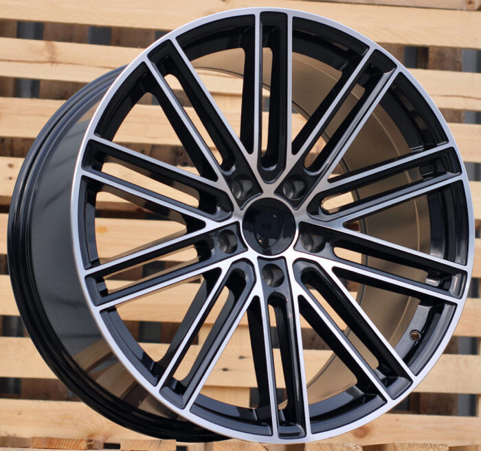 R21x9.5 5X130 ET 60 71.6 B1271 Black Polished (MB) For PORCH (Z1)