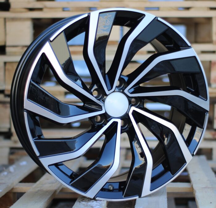 R18x8 5X112 ET 45 57.1 B5780 Black Polished (MB) For VW (P)