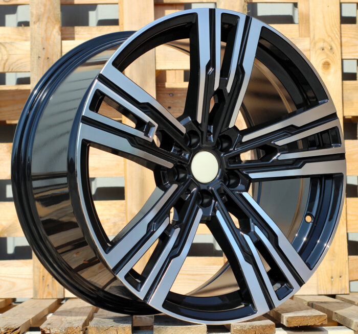 R21x10 5X112 ET 41 66.6 B1831 Black Polished (MB) For BMW (Z4) (Rear+Front)