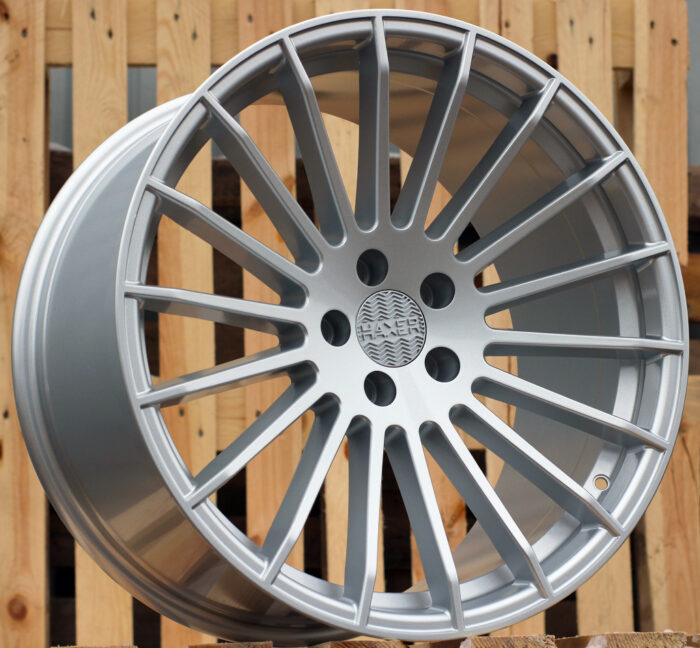R20x10.5 5X112 ET 40 66.6 A1227 (HX010) Silver Shining (SS) For HAXER (P) (Rear+Front (NEW CAP)