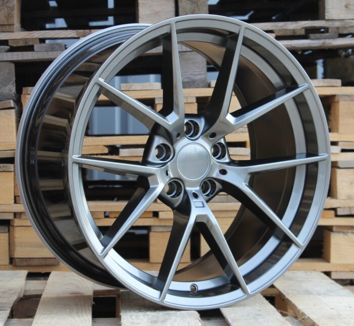 R19x8.5 5X120 ET 35 72.6 B1416 Gun Metal Half Matt (GMHM) For BMW (Z2) (Rear+Front)
