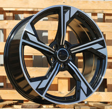 Indlæs billede til gallerivisning R19x8.5 5X112 ET 40 66.5 B5419 (IN5375) Black Polished (MB) For AUD (K8)