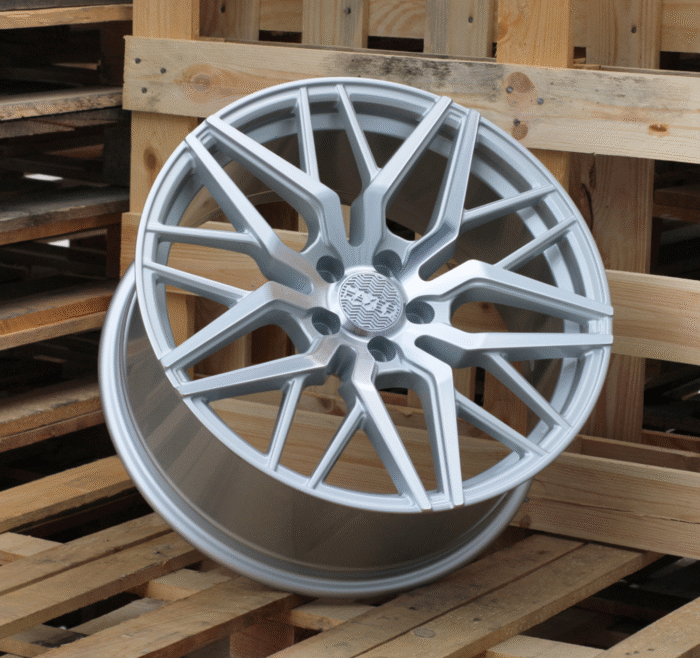 R20x10 5X112 ET 38 66.5 A5478 (HX035) Polished Silver+Powder Coating (MSPC) For HAXER (K4) (Rear+Front)