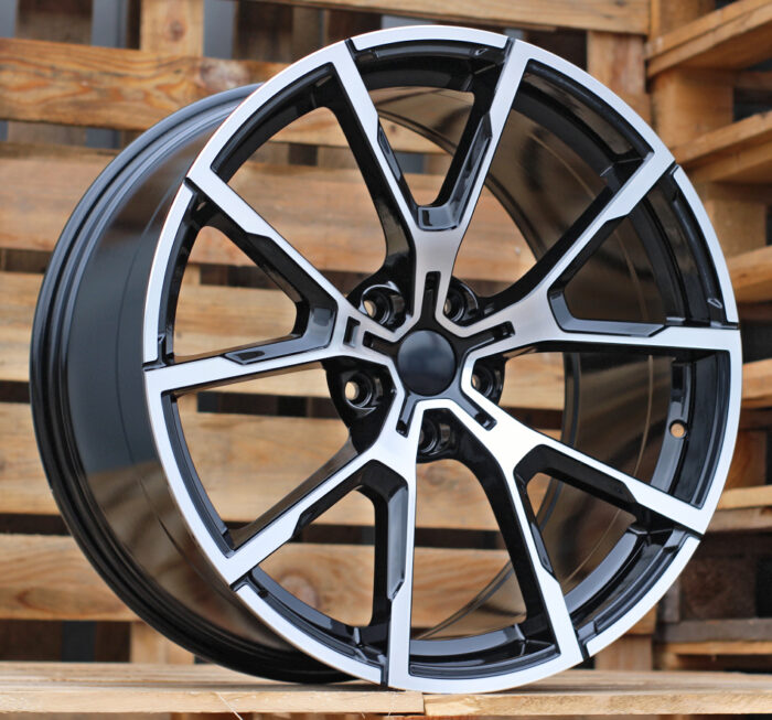 R18x8 5X120 ET 34 72.6 B5601 Black Polished (MB) For BMW (P2)