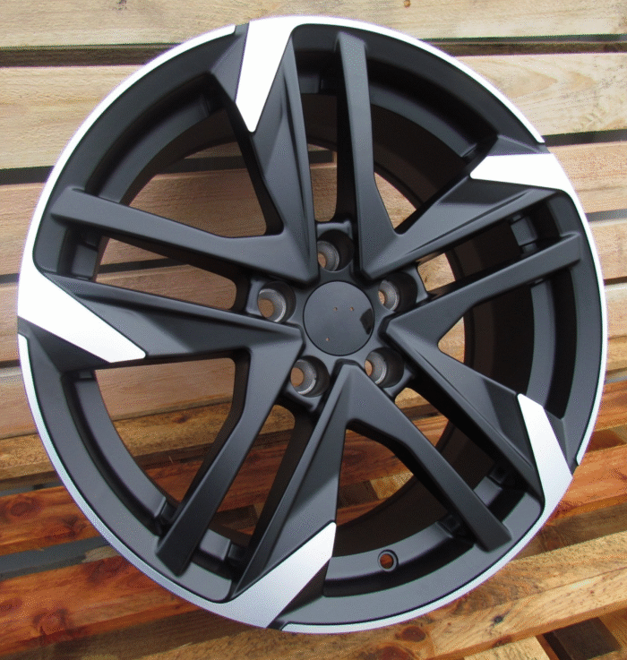 R18x8 5X108 ET 45 65.1 XE170 (BK5788) Black Polished (MB) For PEUG (K2+P+R)