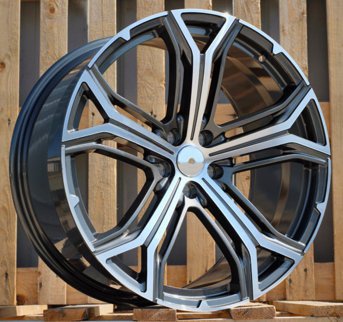 R21x9 5X114.3 ET 35 67.1 BFMS3 (FB0285) Grey Polished (MG) For MASER (K7) (FORGED Maserati (Rear+Front)