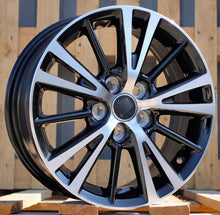 Indlæs billede til gallerivisning R15x6 5X100 ET 39 54.1 L1051 (IN0099) Black Polished (MB) For TOYOT (Z5)
