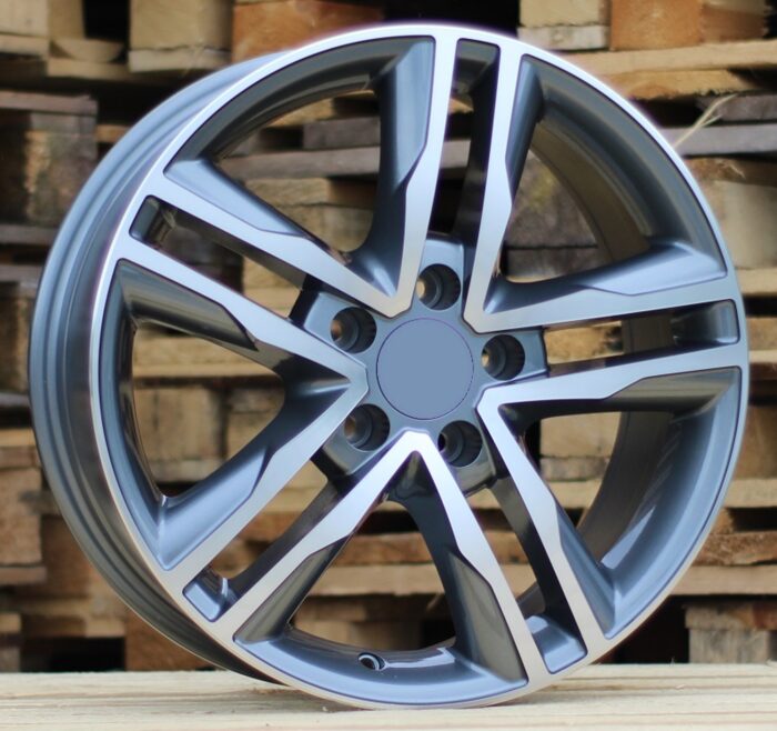 R17x7.5 5X120 ET 50 65.1 BK424 Grey Polished (MG) For VW (K2) (4×4 (max 1250kg)