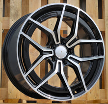 Indlæs billede til gallerivisning R18x7.5 5X112 ET 44 66.6 3S1034 Black Polished (MB) For MER (K2) (HYBRID FORGED)