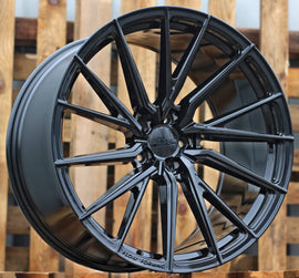 R21x10.5 5X112 ET 40 66.5 HX06F Black (BL) For HAXER (K2+K4) (HYBRID FORGED (Front+Rear)