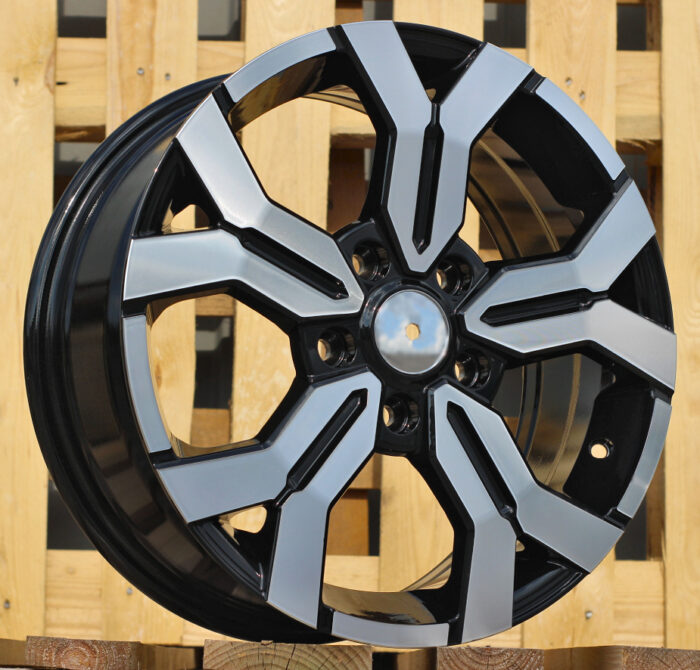 R17x6.5 5X114.3 ET 50 66.1 B1110 Black Polished (MB) For DACIA (P)
