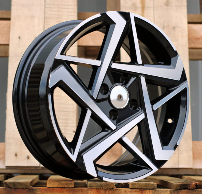 R16x6.5 4X100 ET 45 54.1 Y1237 Black Polished (MB) For HYUND (K4)