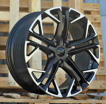 Indlæs billede til gallerivisning R18x8 5X112 ET 38 57.1 YF5719 Black Polished Half Matt (MBHM) For CUPRA (Z5) (HYBRID FORGED)