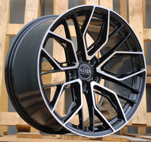Indlæs billede til gallerivisning R20x10.5 5X112 ET 20 66.5 HX015F (3S5981) Black Polished (MB) For HAXER (K4) (HYBRID FORGED)