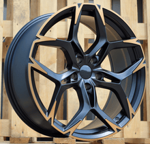 Indlæs billede til gallerivisning R19x8.5 5X112 ET 40 57.1 I5572 (FBX220) Black Polished Half Matt Cooper (MBHMC) For CUPRA (K8+P2+Z5) (HYBRID FORGED)