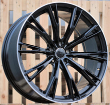Indlæs billede til gallerivisning R21x9 5X112 ET 30 66.5 H5060 (INSA001/ATB) Black+Polished Lip (BLPL) For AUD (ABT Style)