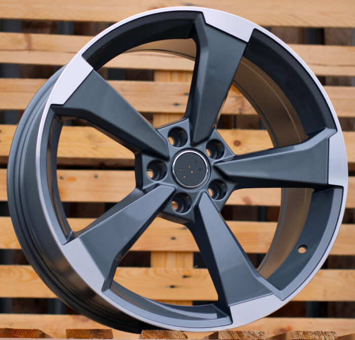 R17x7.5 5X112 ET 40 66.5 XE351 (BY1491) Grey Polished Half Matt (MGHM) For AUD (Z3)