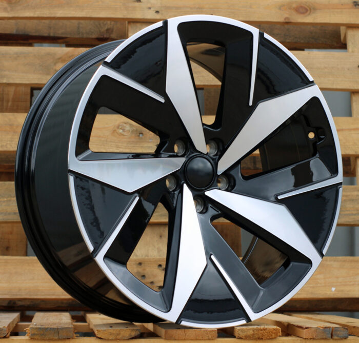 R20x8 5X112 ET 45 57.1 I5647 Black Polished (MB) For VW (Z5) (ID.4/ID.5 (Front)