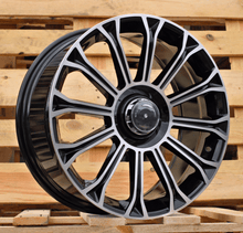 Indlæs billede til gallerivisning R20x8.5 5X112 ET 36 66.6 FBX003 (H3153F) Black Polished (MB) For MER (K7) (HYBRID FORGED Rear+Front)