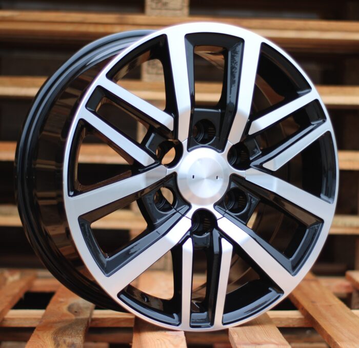 R18x7.5 6X139.7 ET 25 106.1 B1155 Black Polished (MB) For TOYOT (K7) (4×4)