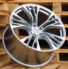 Indlæs billede til gallerivisning R22x10 5X120 ET 40 74.1 BK851 (HE5180/IN518) Grey Polished (MG) For BMW (K7) (Rear+Front)