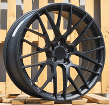 Indlæs billede til gallerivisning R21x9 5X112 ET 26 66.5 BK998 (CQRGW1022) Black Matt (BM) For PORCH (K3) (FORGED (Rear+Front)