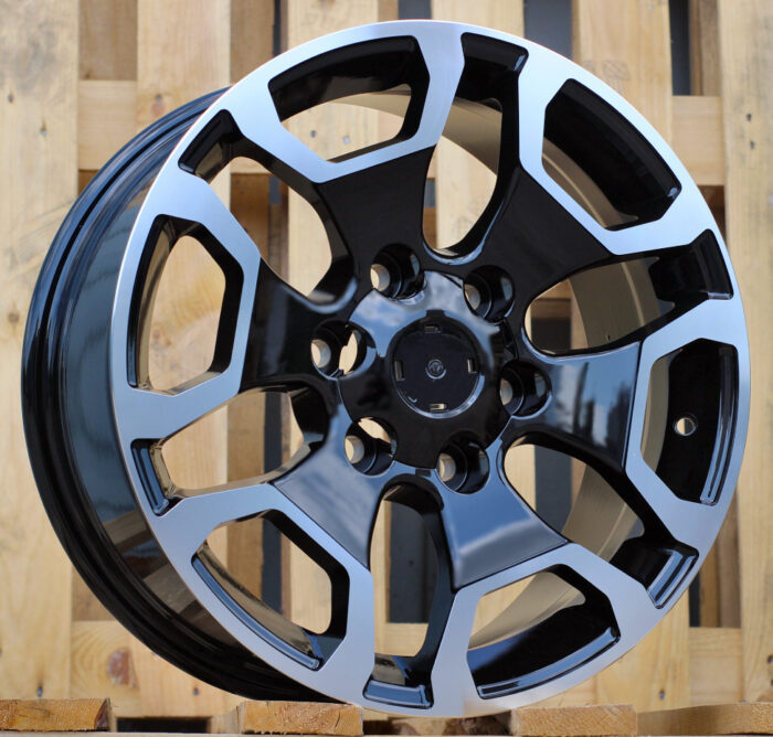 R17x7.5 6X139.7 ET 25 106.1 A6216 (BYD1841) Black Polished (MB) For TOYOT (Z1) (4×4)