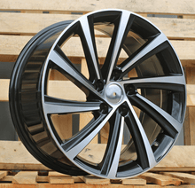 Indlæs billede til gallerivisning R19x8 5X112 ET 45 57.1 D2403 (YF1151) Black Polished (MB) For SKODA (K7) (HYBRID FORGED)