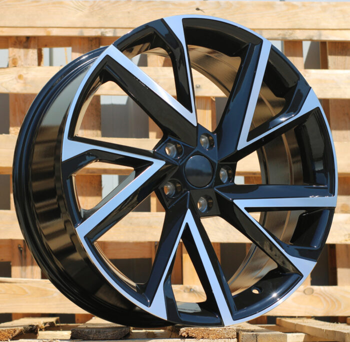 R19x8 5X112 ET 41 57.1 I5568 Black Polished (MB) For SKODA (P1)