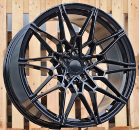 R20x9.5 5X112 ET 38 66.6 I0293 Black (BL) For BMW (P2+Z5+P1) (Rear+Front)