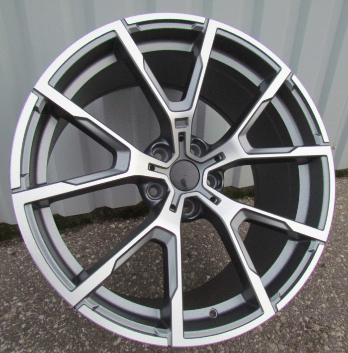 R19x8 5X120 ET 33 72.6 B5601 Grey Polished Half Matt (MGHM) For BMW